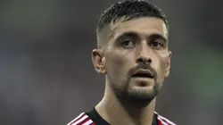 De Arrascaeta jogador do Flamengo durante partida contra o Bragantino no estadio Maracana pelo campeonato Brasileiro A 2023. Foto: Jorge Rodrigues/AGIF