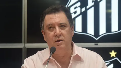 Marcelo Teixeira responde o Corinthians sobre Marcos Leonardo. Foto: Ivan Storti/Santos FC