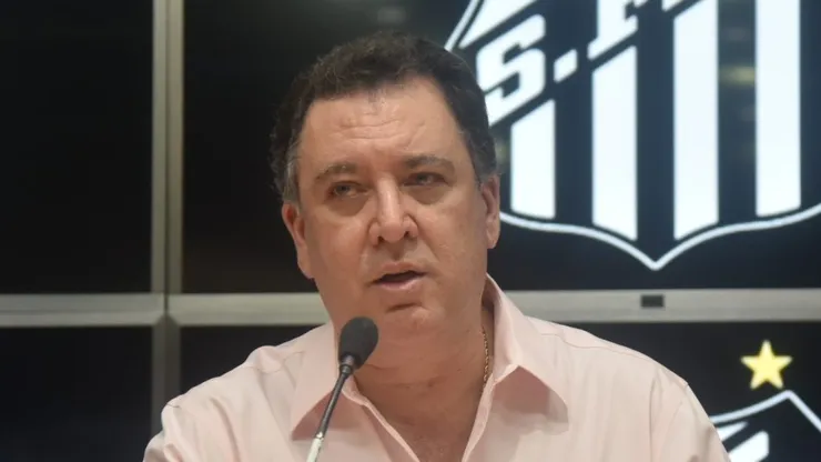 Marcelo Teixeira responde o Corinthians sobre Marcos Leonardo. Foto: Ivan Storti/Santos FC