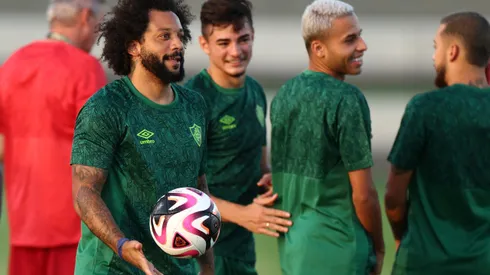 Elenco do Fluminense em treinamento no mundial de Clubes da Fifa. Foto: Francois Nel/Getty Images