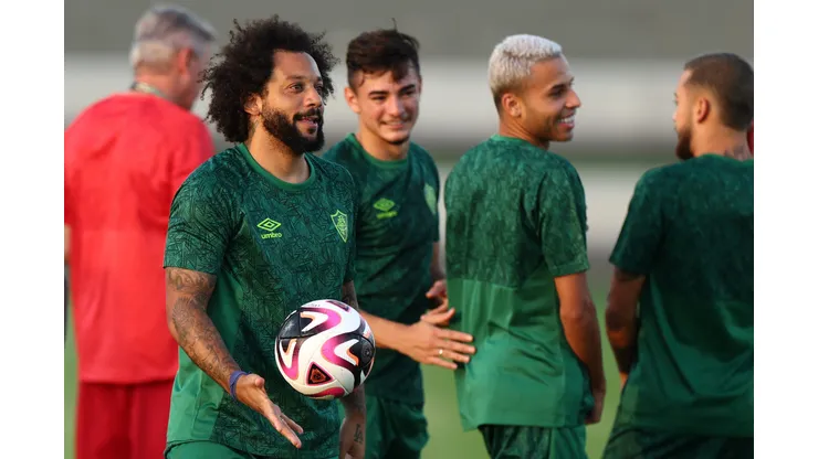 Elenco do Fluminense em treinamento no mundial de Clubes da Fifa. Foto: Francois Nel/Getty Images