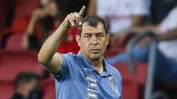 Fabio Carille tecnico do Santos durante partida contra o Internacional no estadio Beira-Rio pelo campeonato Brasileiro A 2021. Pedro H. Tesch/AGIF
