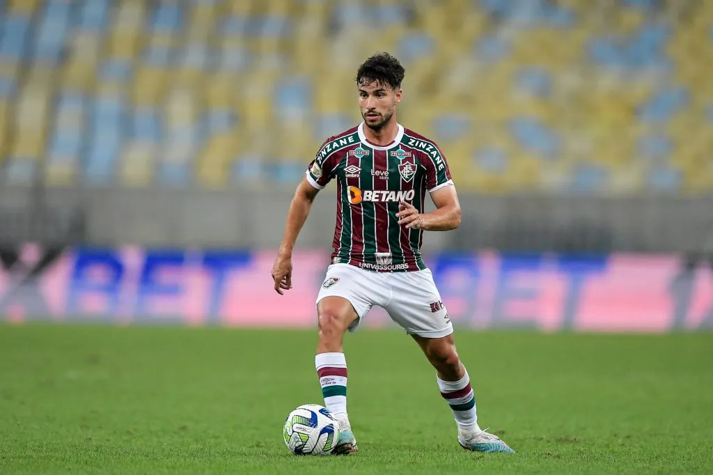 Martinelli jogador do Fluminense durante partida contra o Santos no estadio Maracana pelo campeonato Brasileiro A 2023. Thiago Ribeiro/AGIF