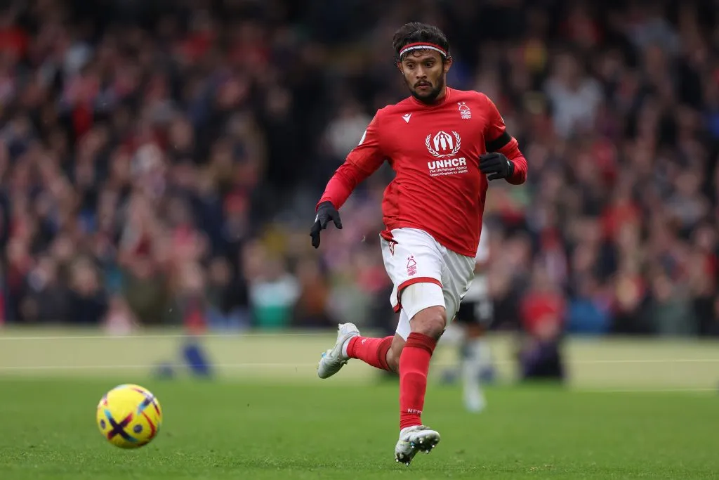 Gustavo Scarpa pelo Nottingham Forest. (Photo by Richard Heathcote/Getty Images)