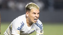 Soteldo jogador do Santos durante partida contra o Sao Paulo no estadio Vila Belmiro pelo campeonato Brasileiro A 2023. Abner Dourado/AGIF