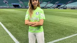 Leila Pereira no Allianz Parque. Foto: redes sociais / Leila Pereira