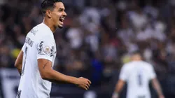 SP - SAO PAULO - 07/10/2023 - BRASILEIRO A 2023, CORINTHIANS X FLAMENGO - Lucas Verissimo jogador do Corinthians durante partida contra o Flamengo no estadio Arena Corinthians pelo campeonato Brasileiro A 2023. Foto: Marcello Zambrana/AGIF
