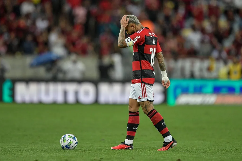 RJ – RIO DE JANEIRO – 26/08/2023 – BRASILEIRO A 2023, FLAMENGO X INTERNACIONAL – Gabi jogador do Flamengo durante partida contra o Internacional no estadio Maracana pelo campeonato Brasileiro A 2023. Foto: Thiago Ribeiro/AGIF