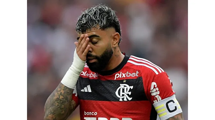 Gabigol jogador, do Flamengo, durante partida contra o Vasco no estadio Maracana pelo campeonato Brasileiro A 2023. Foto: Thiago Ribeiro/AGIF
