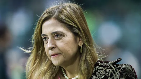 Leila Pereira, presidente do Palmeiras agradece ao Fla Foto: Marcello Zambrana/AGIF