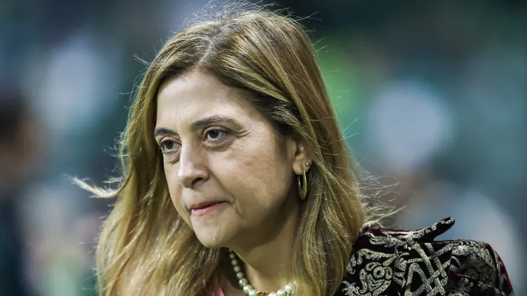 Leila Pereira, presidente do Palmeiras agradece ao Fla Foto: Marcello Zambrana/AGIF