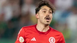 Mauricio jogador do Internacional durante partida contra o Cuiaba no estadio Arena Pantanal pelo campeonato Brasileiro A 2023. Foto: Gil Gomes/AGIF