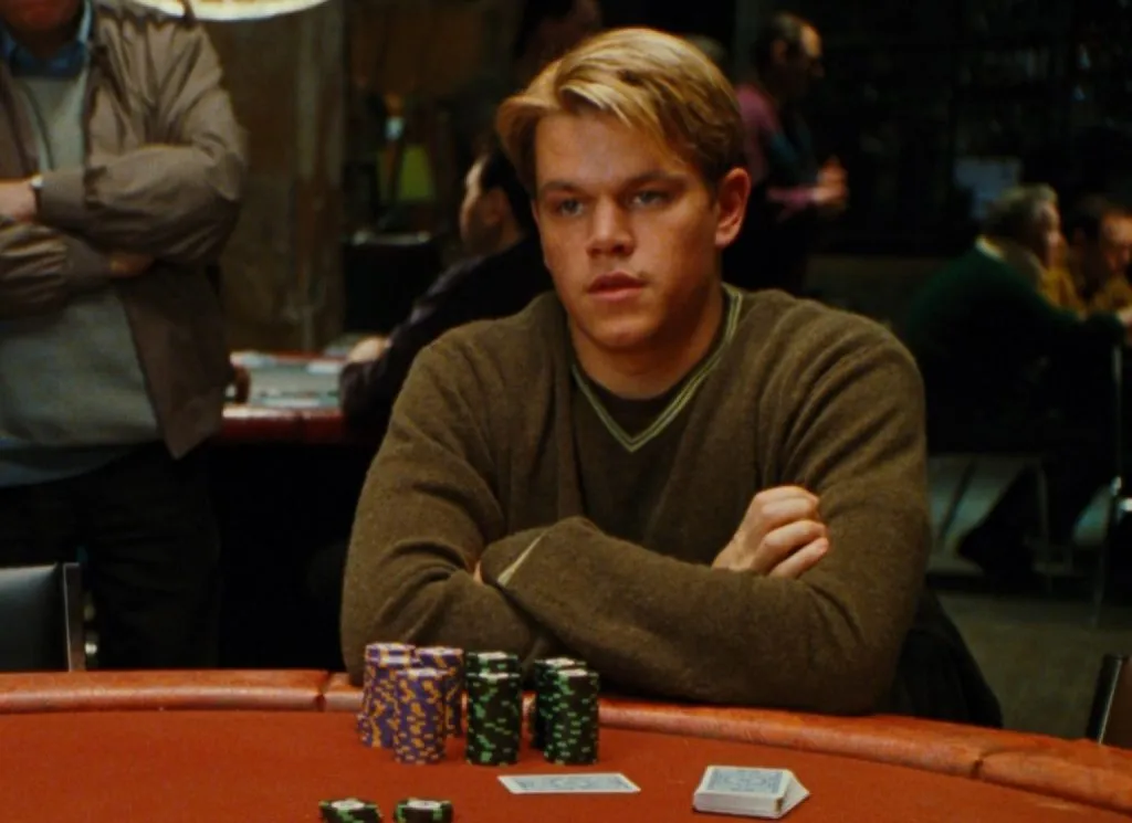 Matt Damon em “Rounders” (Foto: Reprodução/Youtube)