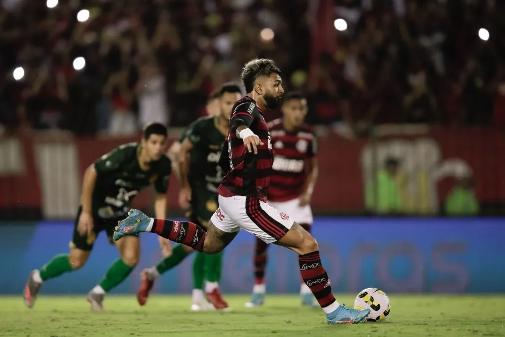Gabigol atuando com a camisa do Flamengo na Copa do Brasil de 2022. Foto: AGIF/AGIF