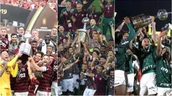 Flamengo, Fluminense e Palmeiras. Raul Sifuentes/ Buda Mendes/Lucas Figueiredo/Getty Images