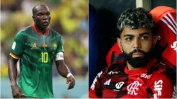 Fotos: Clive Brunskill/Getty Images e Wagner Meier/Getty Images - Aboubakar e Gabigol foram cotados no Grêmio
