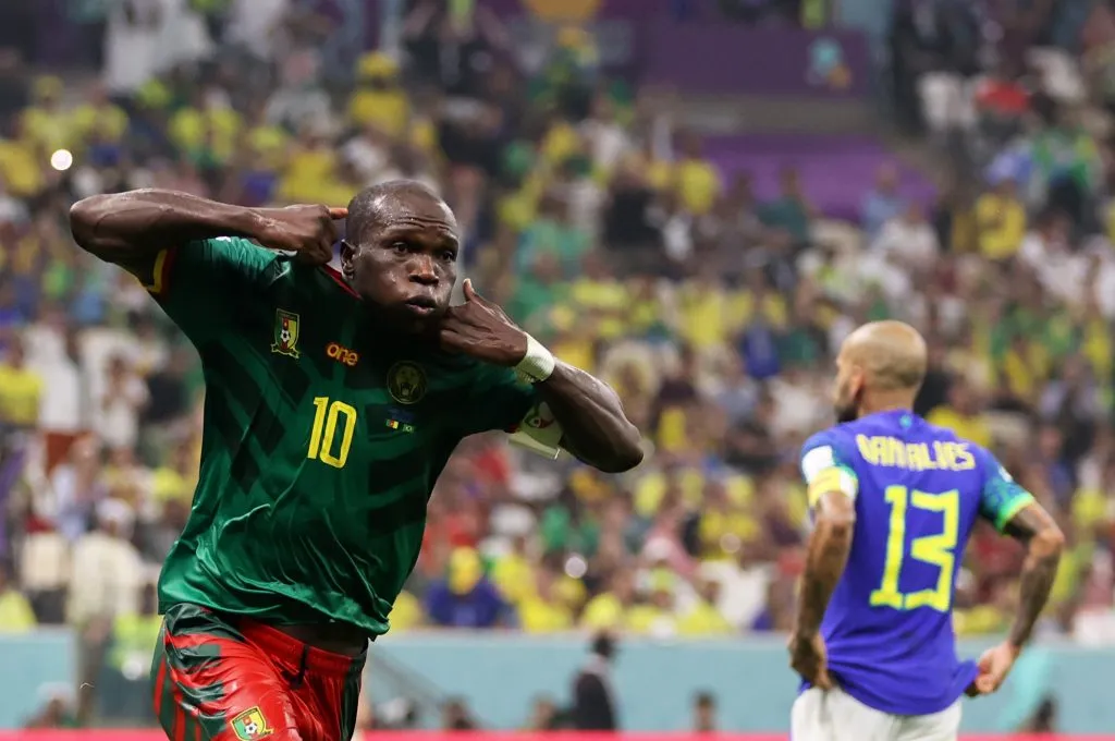 Vincent Aboubakar na Copado Mundo no Catar. Clive Brunskill/Getty Images)