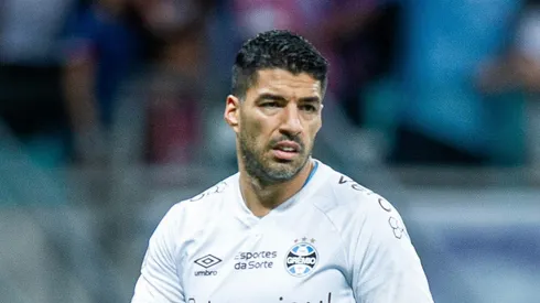 Luiz Suarez jogador do Grêmio durante partida contra o Bahia na data de 01 de julho de 2023 no estadio Arena Fonte Nova pelo campeonato Brasileiro A 2023. Jhony Pinho/AGIF