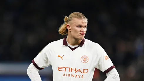 Haaland teria negado tirar foto com filhos de jogadores do Fluminense. Michael Regan/Getty Images