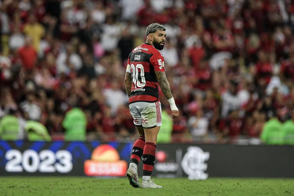Gabigol jogador do Flamengo durante partida pelo Brasileiro A 2023. Foto: Thiago Ribeiro/AGIF
