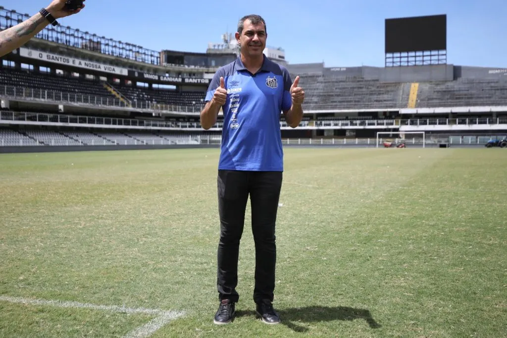 Fábio Carille é o técnico que vai comandar o Santos na Série B do Brasileiro. Foto : Pedro Ernesto Guerra Azevedo/SAntos FC