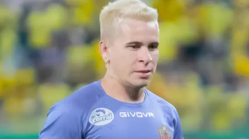 Soteldo, jogador da Venezuela, durante aquecimento antes da partida contra o Brasil no estadio Arena Pantanal pelo campeonato Eliminatorias Copa Do Mundo 2026. Foto: Fernando Teramatsu/AGIF