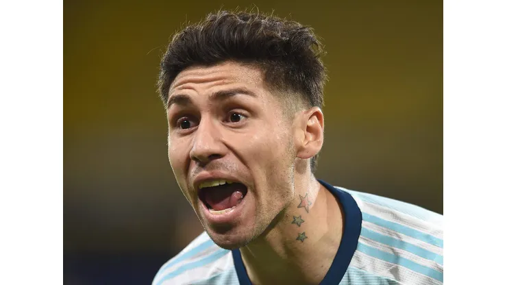 Gonzalo Montiel, em ação pela Seleção Argentinav- Foto: Marcelo Endelli/Getty Images