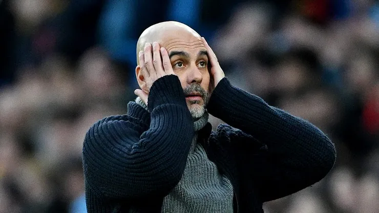 Pep Guardiola, técnico do Manchester City, Shaun Botterill/Getty Images