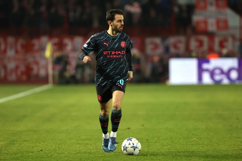 Bernardo Silva atuando pelo Manchester City. Foto: Srdjan Stevanovic/Getty Images
