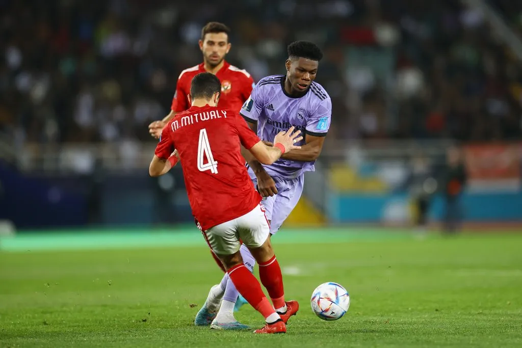 Al-Ahly em partida contra o Real Madrid. (Photo by Michael Steele/Getty Images)