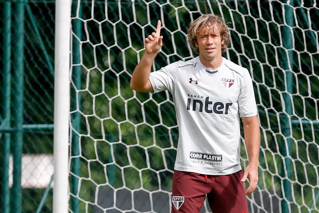Lugano durante treino do Sao Paulo no CT Barra Funda. Foto: Marcello Zambrana/AGIF