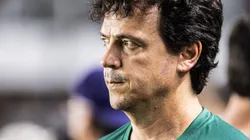 Fernando Diniz técnico do Fluminense durante partida contra o Santos no estadio Vila Belmiro pelo campeonato Brasileiro A 2023. Foto: Abner Dourado/AGIF