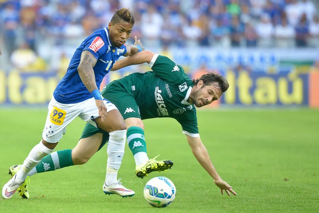 Marinho atuando pelo Cruzeiro no ano de 2015 no Campeonato Brasileiro. Foto: Andre Yanckous/AGIF
