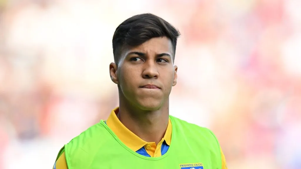 Kaio Jorge com a camisa do Frosinone. Foto: Alessandro Sabattini/Getty Images.
