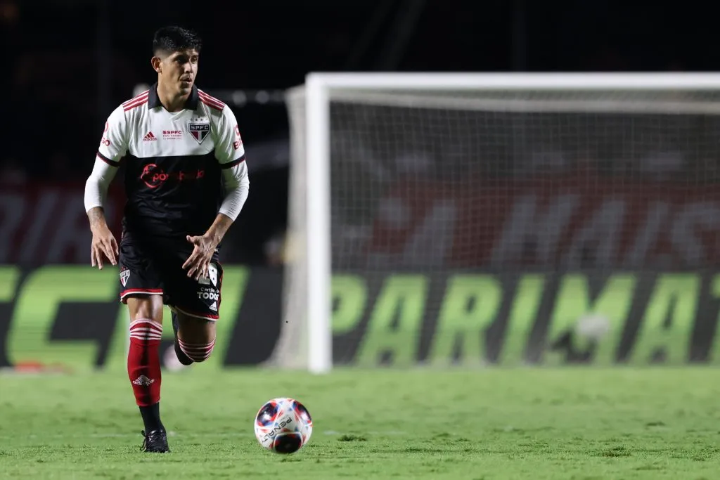 Com Rogério Ceni no comando, Alan Franco foi titular no São Paulo. Foto: Marcello Zambrana/AGIF