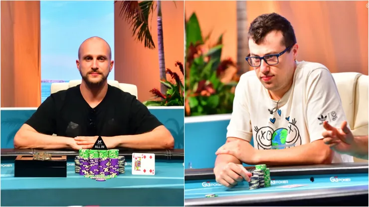 O alemão Stanislav Zegal (à esquerda) e o brasileiro Gabriel Schroeder (à direita)