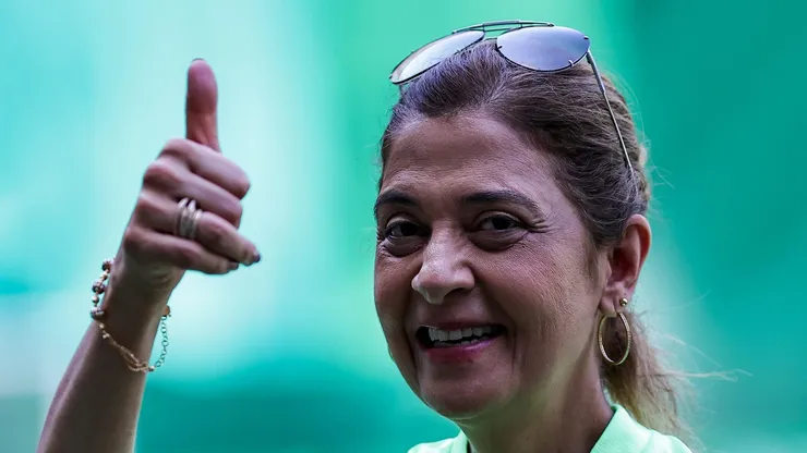 Leila Pereira, a presidente palmeirense pode ajudar o Santos Foto: Fabio Giannelli/AGIF