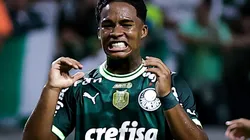 Endrick, jogador do Palmeiras, durante partida contra o America-MG no estadio Arena Allianz Parque pelo campeonato Brasileiro A 2023. Foto: Fabio Giannelli/AGIF