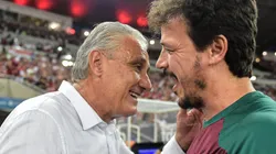 Foto: Thiago Ribeiro/AGIF - Tite e Fernando Diniz em partida entre Flamengo e Fluminense no Campeonato Brasileiro
