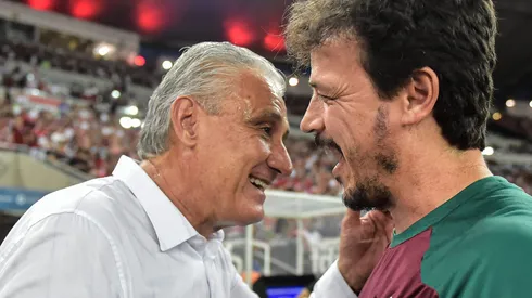 Foto: Thiago Ribeiro/AGIF - Tite e Fernando Diniz em partida entre Flamengo e Fluminense no Campeonato Brasileiro