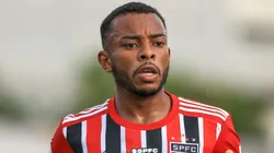 Welington jogador do Sao Paulo durante partida contra o Santo Andre no estadio Bruno Jose Daniel pelo campeonato Paulista 2023. Foto: Marcello Zambrana/AGIF