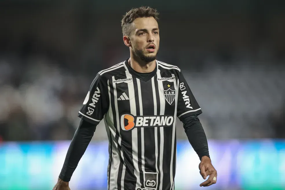 Hyoran em ação pelo Atlético-MG – Foto: Pedro Souza/CAM