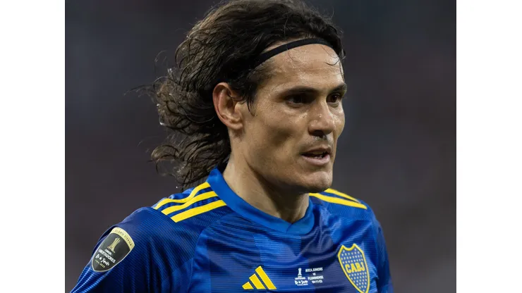 Cavani, jogador do Boca Juniors, durante partida contra o Fluminense no estadio Maracana pelo campeonato Libertadores 2023. Foto: Liamara Polli/AGIF