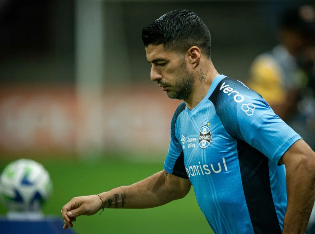 BA – SALVADOR – 04/12/2023 – ARQUIVO LUIZ SUAREZ – Luiz Suarez jogador do Gremio durante partida contra o Bahia na data de 01 de julho de 2023 no estadio Arena Fonte Nova pelo campeonato Brasileiro A 2023. Foto: Jhony Pinho/AGIF