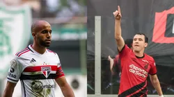 estão disponíveis. Lucas Moura e Pablo. Fernando Moreno/AGIF | Robson Mafra/AGIF