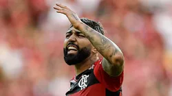 Gabigol jogador do Flamengo durante partida contra o America no estadio Maracana pelo campeonato Brasileiro A 2023. Thiago Ribeiro/AGIF