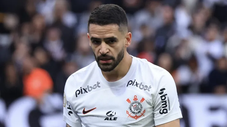 Renato Augusto jogador do Corinthians lamenta chance perdida durante partida contra o Coritiba no estadio Arena Corinthians pelo campeonato Brasileiro A 2023. Marcello Zambrana/AGIF