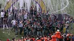 SE Palmeiras contra Santos FC. Final da Copa São Paulo 2022, na arena Allianz Parque. Foto: Cesar Greco / Palmeiras