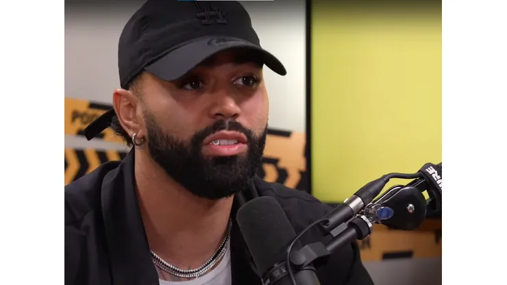 Gabigol em entrevista ao podcast PodPah. Foto: YouTube / Canal PodPah
