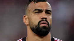 Fabrício Bruno, jogador do Flamengo, durante partida contra o Bragantino no estadio Maracana pelo campeonato Brasileiro A 2023. Foto: Thiago Ribeiro/AGIF